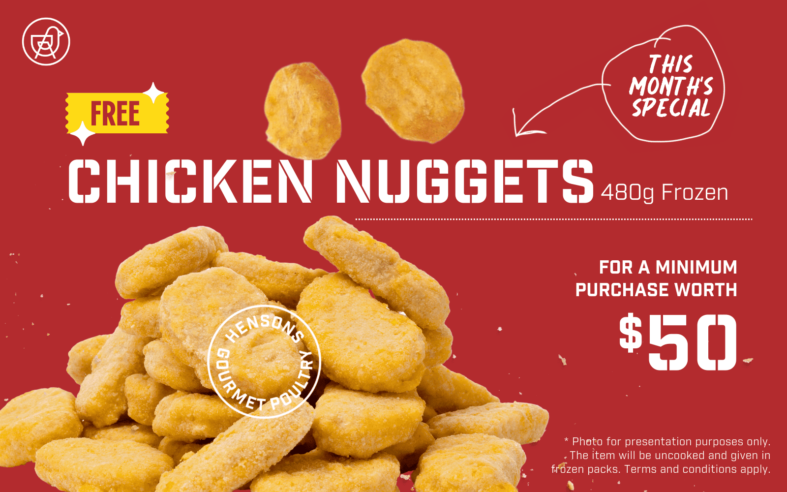 [Hensons] Monthly Special Chicken Nuggets - Web Popup